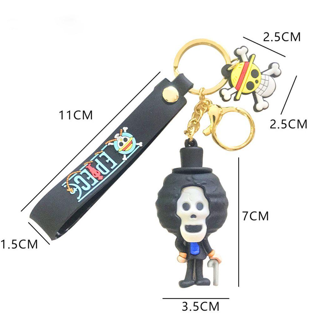 Búp Bê Silicon Hình Luffy Treo Điện Thoại / Chìa Khóa Trang Trí Xe Hơi