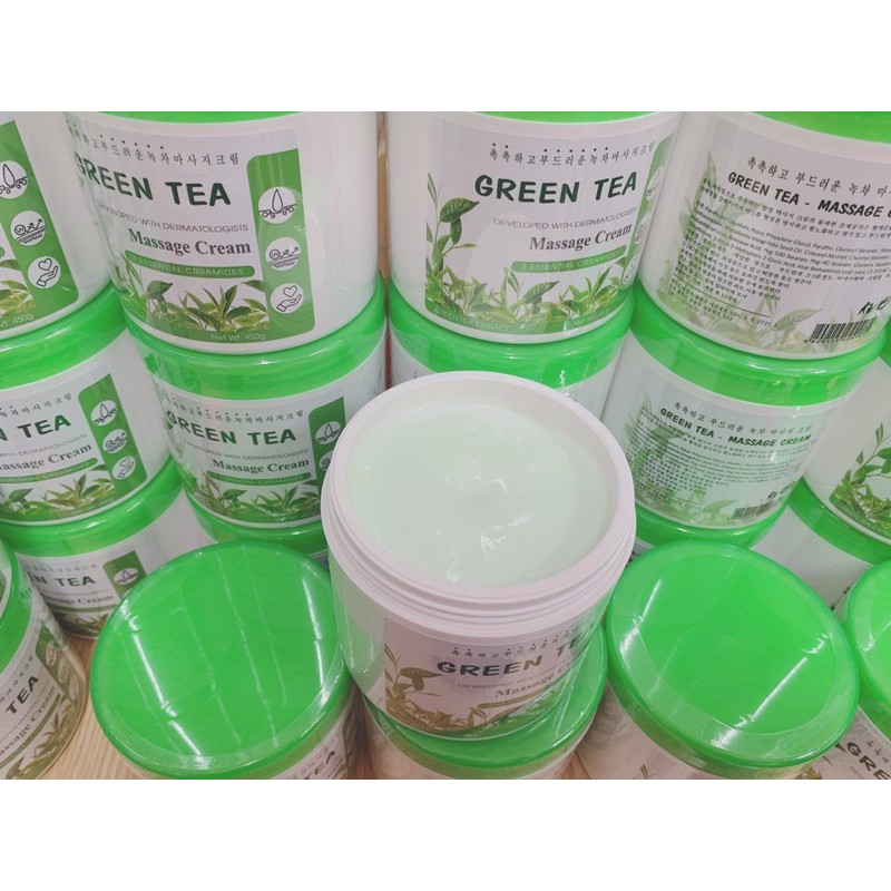 KEM MASSAGE MẶT TRÀ XANH GREEN TEA HÀN QUỐC