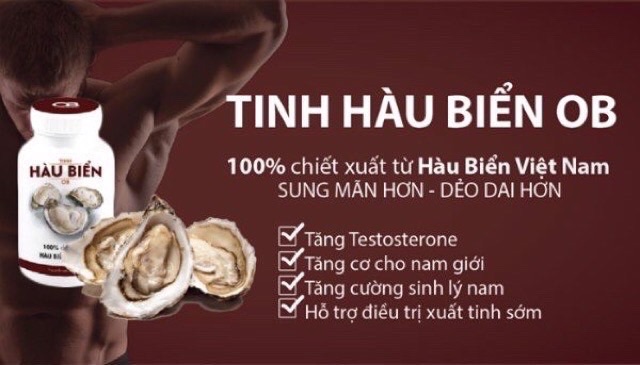 [ Chính Hãng ] Tinh hàu biển OB - Trị xuất tinh sớm , yếu sinh lý