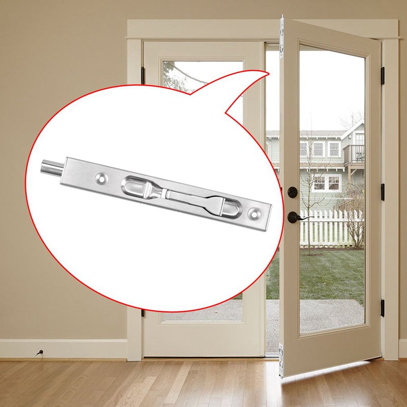 2 Pcs Flush Bolt 6 Inch Security Door Lock For French Doors