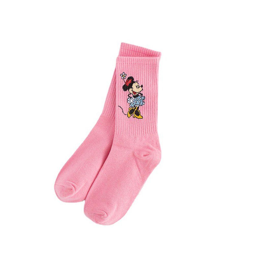 Vớ Cổ Trung Thoáng Khí In Họa Tiết Chuột Mickey Thời Trang Cho Nữ