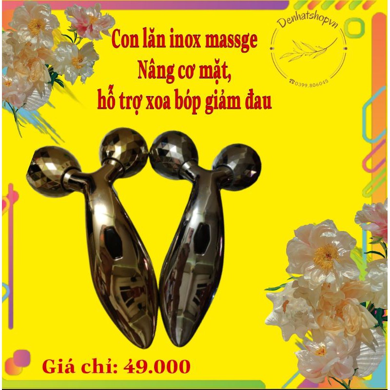 Con Lăn massage Inox 2Bi : Tạo Mặt Vline, Hỗ Trợ  Xoa Bóp