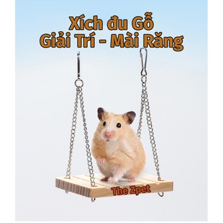 Xích đu treo bằng gỗ dành cho hamster