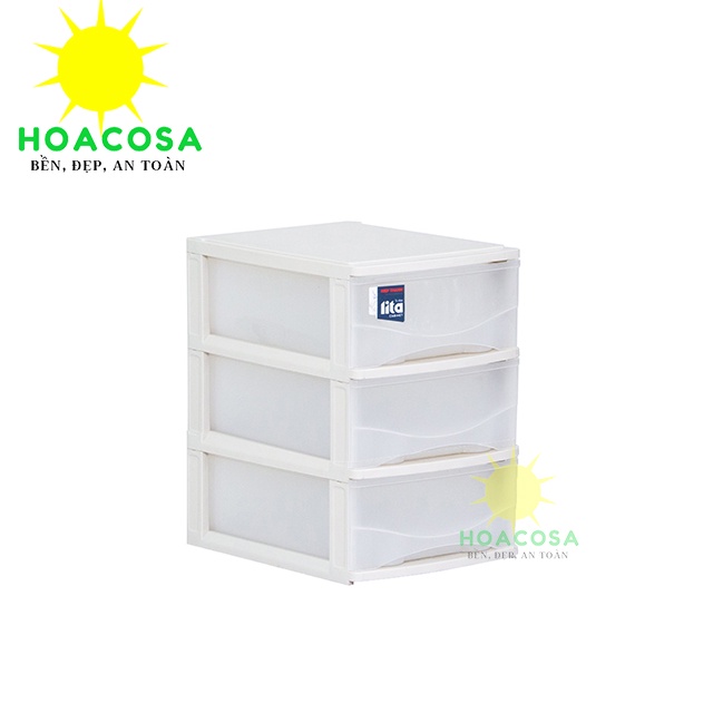 Tủ Nhựa Mini 3 Ngăn Để Bàn Lita- Nhựa Hiệp Thành- Đơn Giản, Sáng Đẹp, Tiện Dụng- Đồ Gia Dụng Hoacosa.