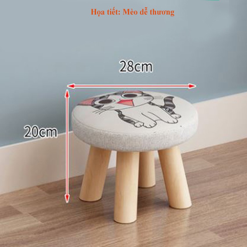 Ghế đôn tròn, vuông họa tiết đa dạng cho bé ngồi học, chơi, tập ăn, vẽ. Chất lượng cao cấp, vải dễ tháo vệ sinh