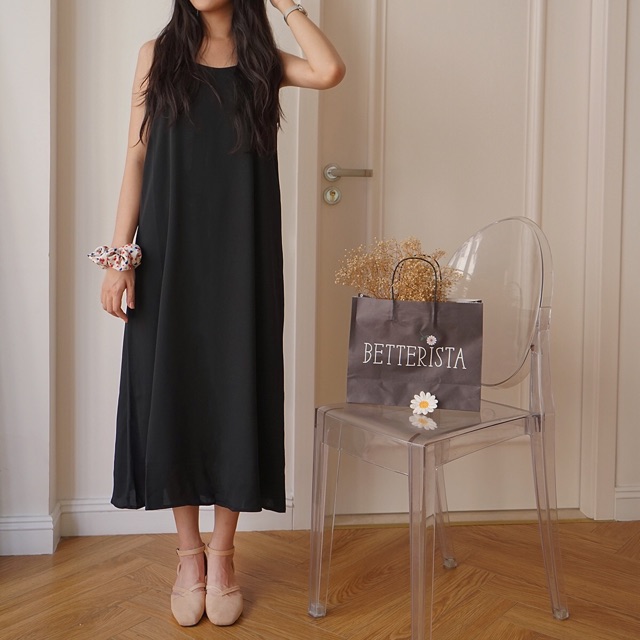 [Mã FAGREEN245 giảm 10% tối đa 30K đơn 99K] Long Cami dress - Váy 2 dây | BigBuy360 - bigbuy360.vn