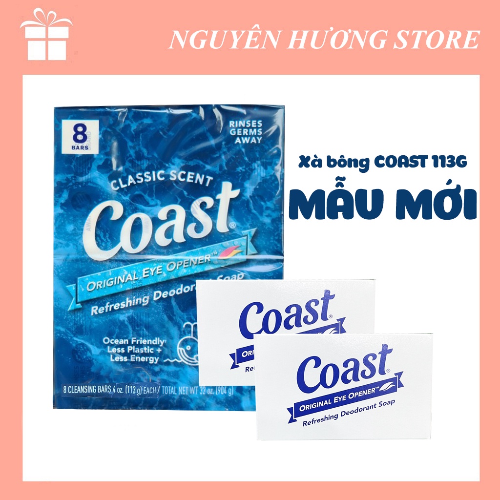 Xà bông Coast cục Mỹ - lốc 8 cục x 113gr