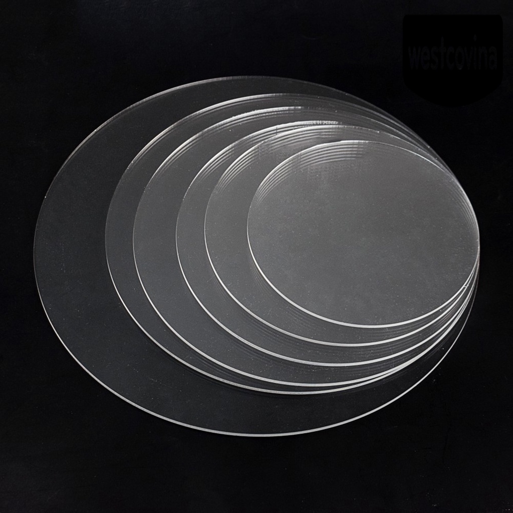 [Hot]☀ Set 2 Đĩa Nhựa Acrylic Chống Dính Dùng Để Làm Bánh Kem