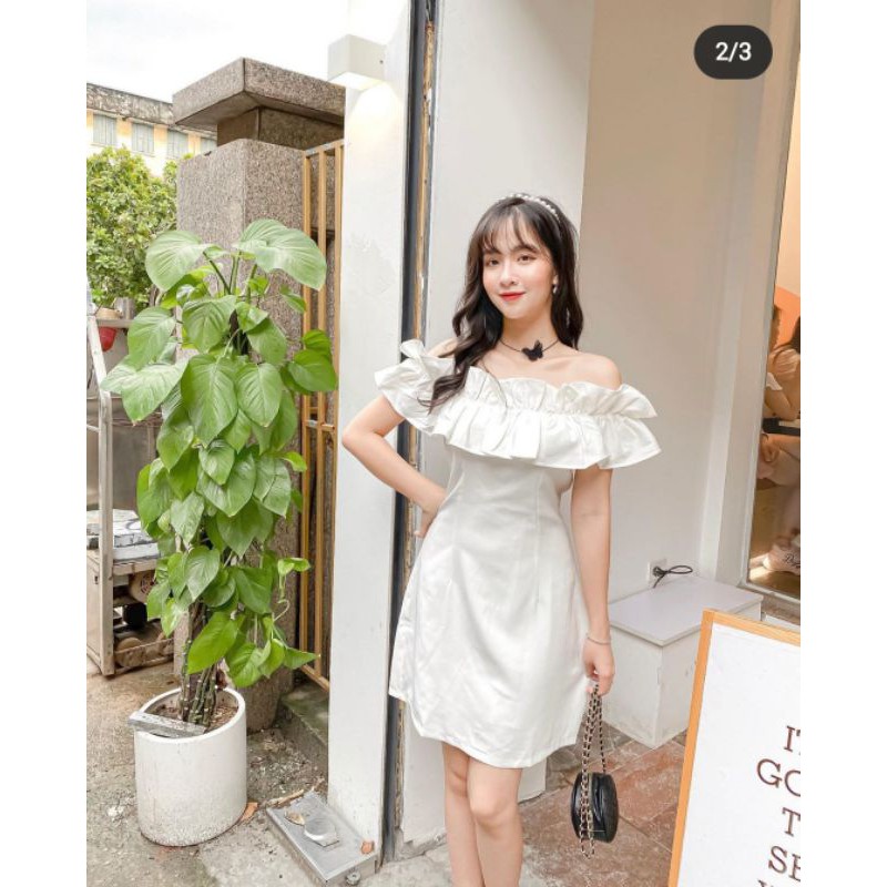Váy trễ vai bèo Little Đầm dự tiệc Jna Official