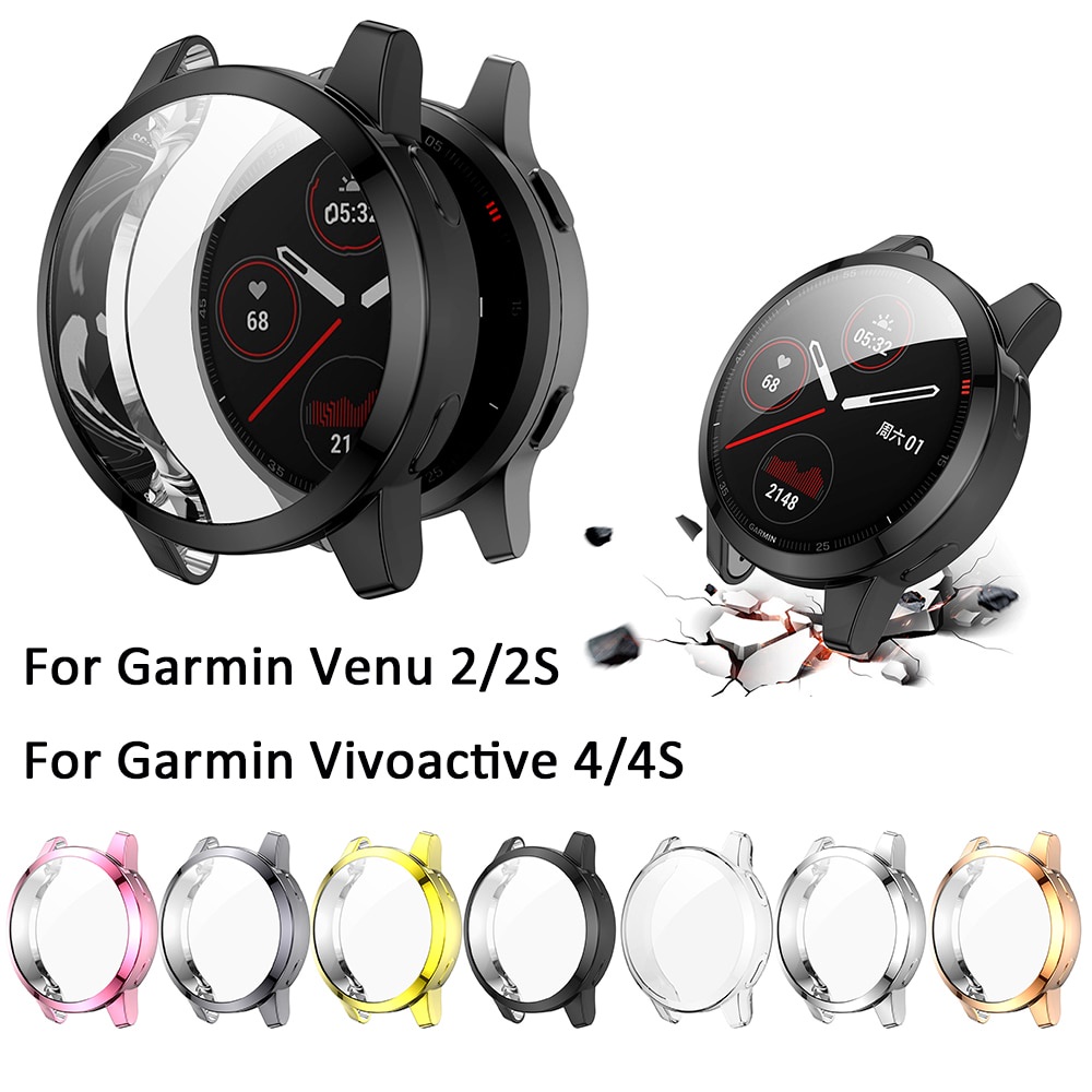 Ốp lưng TPU mềm bảo vệ toàn diện cho Garmin Vivoactive 4 4S / Venu 2 2S