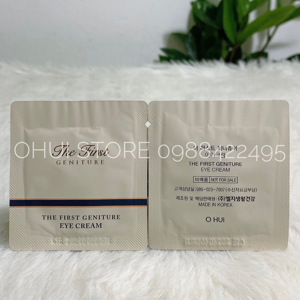 Combo 10 gói kem dưỡng mắt chống lão hoá tái sinh vùng mắt Ohui The First Geniture Eye Cream