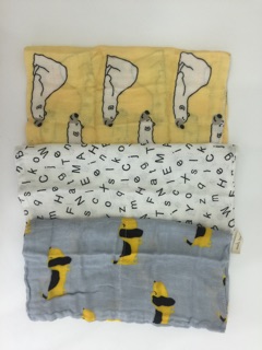 Khăn xô set 3 túi Zip Muslin Tree