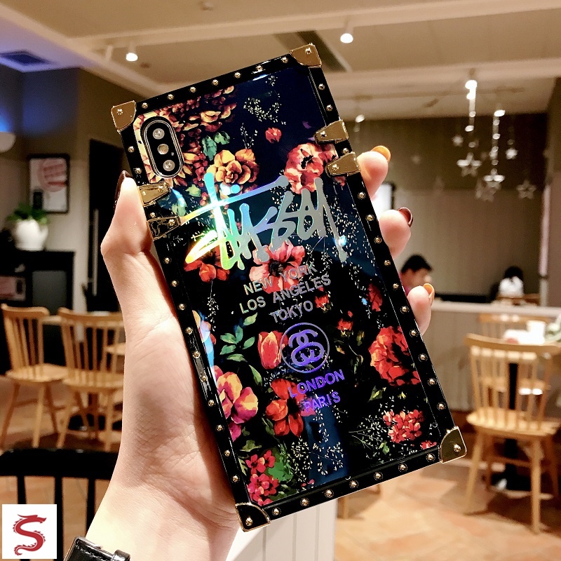 Thời Trang Ốp Điện Thoại Mềm Hình Hoa Hồng blu-ray Cho iphone 15 14 13 12 11 pro max xr xs max 8 7 6 plus