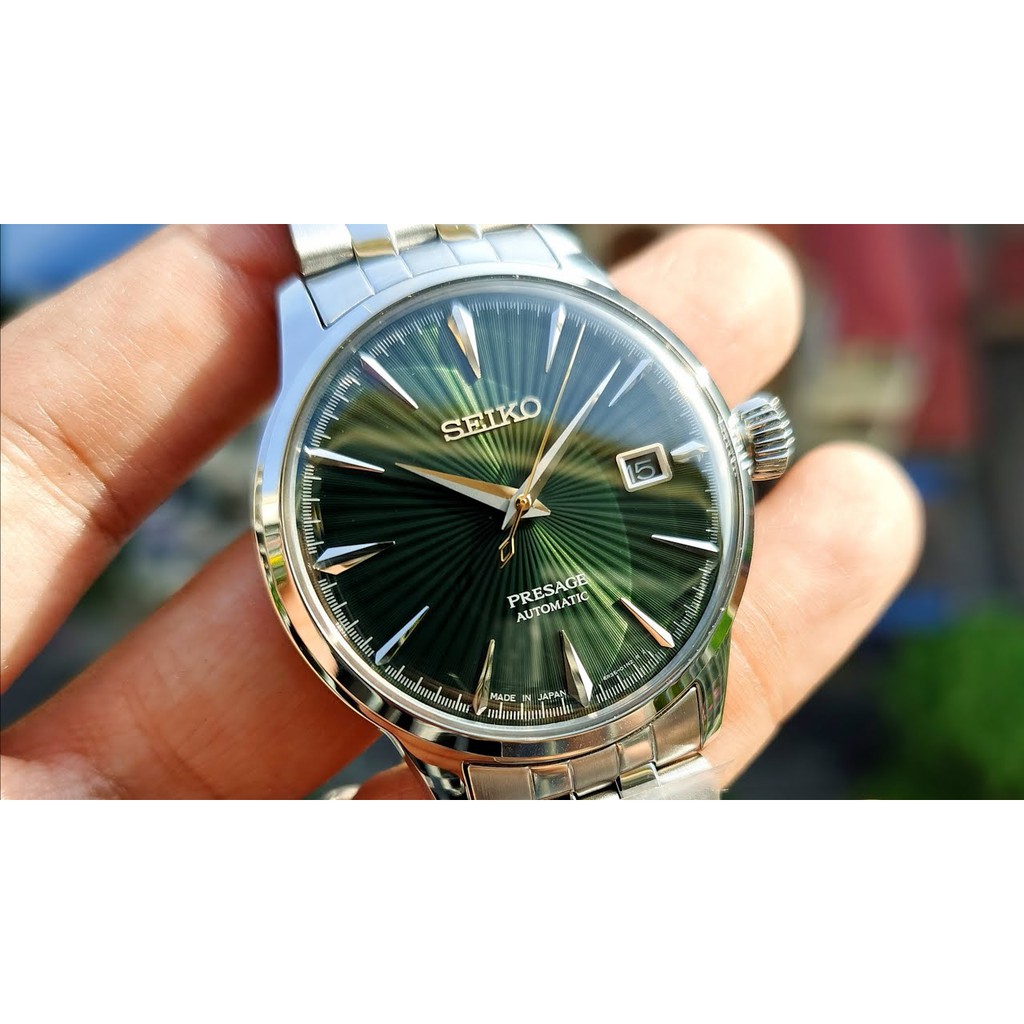 Đồng hồ nam Seiko Presage Cocktail Green SRPE15J1 Bản Nội Địa NHẬT BẢN