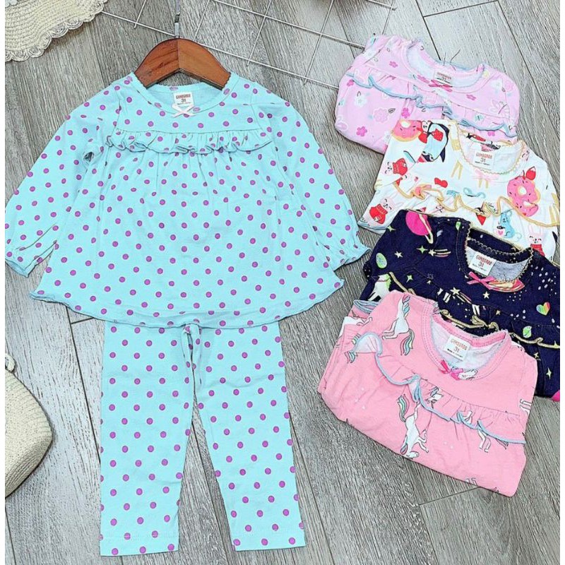 Bộ bé gái dài tay bánh bèo cánh tiên Gymboree chất đẹp 1-7t