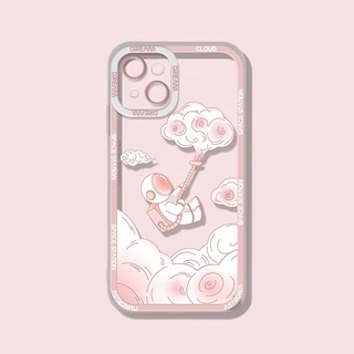 Ốp Điện Thoại Tpu Mềm Trong Suốt Hình Phi Hành Gia Cho iPhone 13 13pro 13prm iPhone 11 7Plus 8Plus Xr XS 13 12 Pro Max