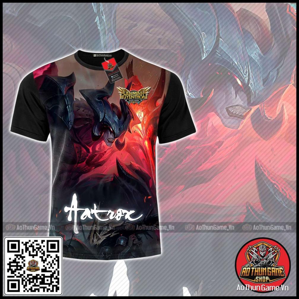 Áo liên minh huyền thoại Aatrox đẹp giá rẻ (3D Đen) Áo đấu Game Tốc Chiến LMHT LoL (Shop AoThunGameVn) !