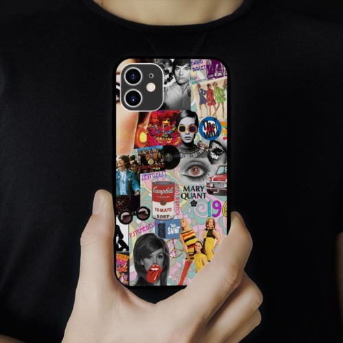 Ốp lưng iphone SAMSUNG hình Mary Quant 1960 Tomato Soup collage art cubism  cho các dòng iPhone PAP20210877