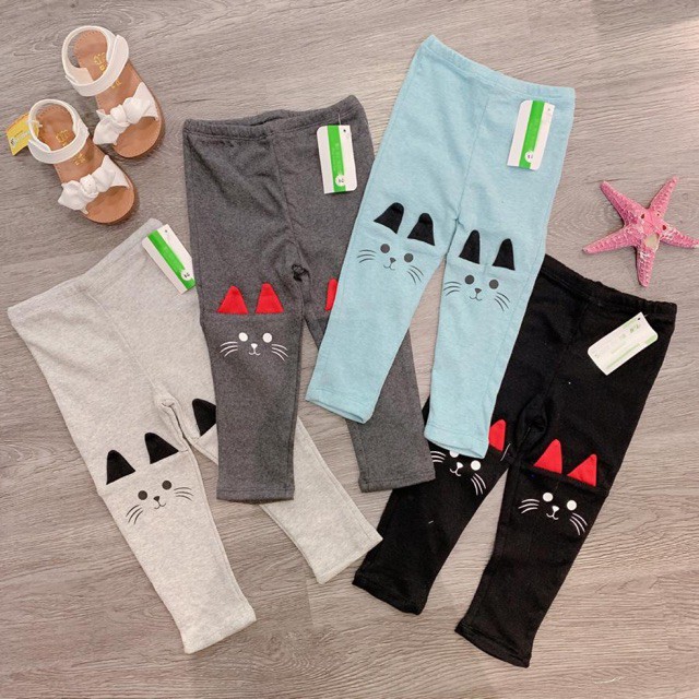 SET 4 QUẦN LEGGING CHO BÉ GÁI HÀNG CHUẨN XỊN