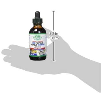HÀNG SALE - DATE 06/2024, Hàng Canada Organika Liquid Bee Propolis lọ 100 ml giúp giảm đau cổ họng