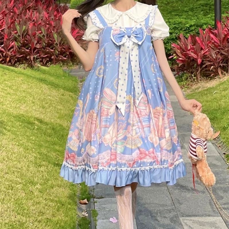 Đầm Lolita Hai Dây Xinh Xắn Dễ Thương Dành Cho Nữ