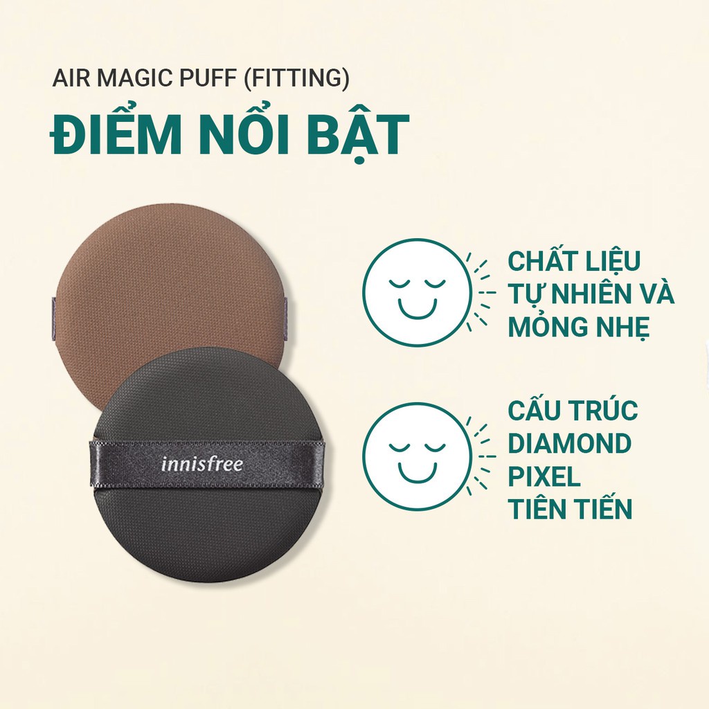 Bông Mút Trang Điểm Phấn Nước Innisfree Air Magic Puff