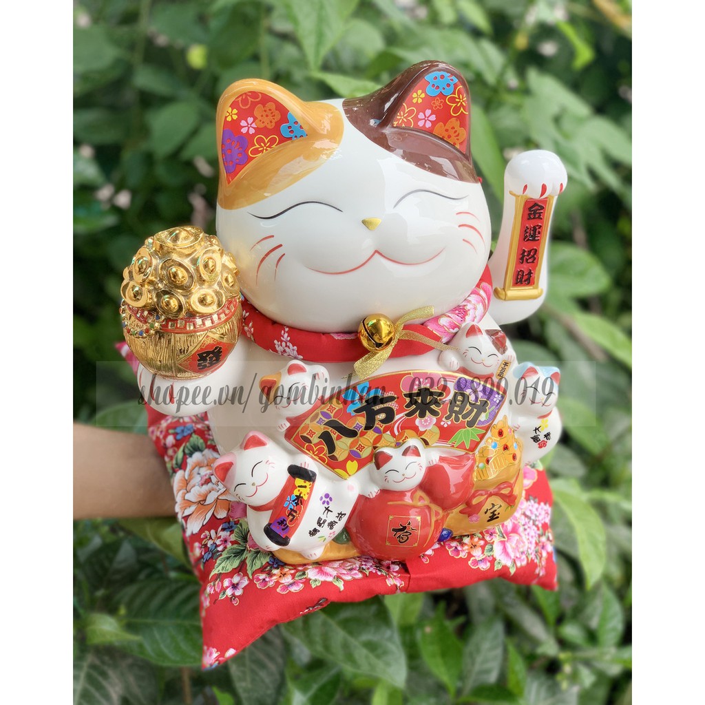 [GIẢM GIÁ MÈO 25 CM CAO CẤP] Tổng hợp mèo thần tài chiêu tài lộc - Mèo phong thủy may mắn vẫy tay chào mời gọi khách | BigBuy360 - bigbuy360.vn