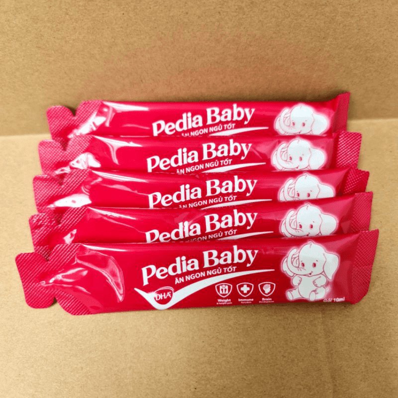 Pediababy ăn ngon ngủ tốt giúp bổ sung lysine, vitamin và khoáng chất cho bé - Hộp 20 gói