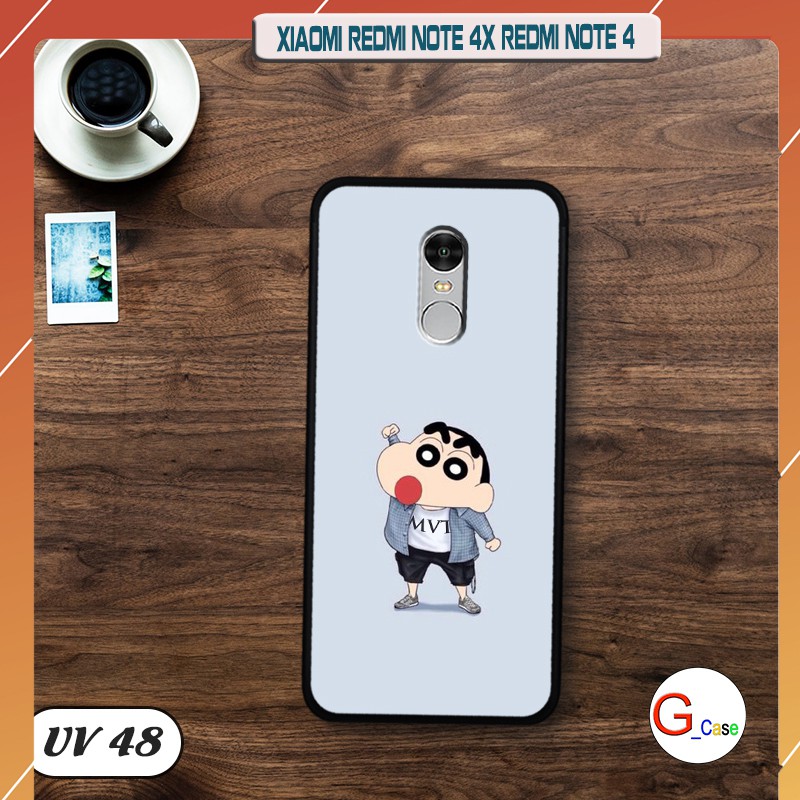 Ốp điện thoại Xiaomi Redmi Note 4X/ Redmi Note 4 lưng nhám viền cao su dẻo in hình
