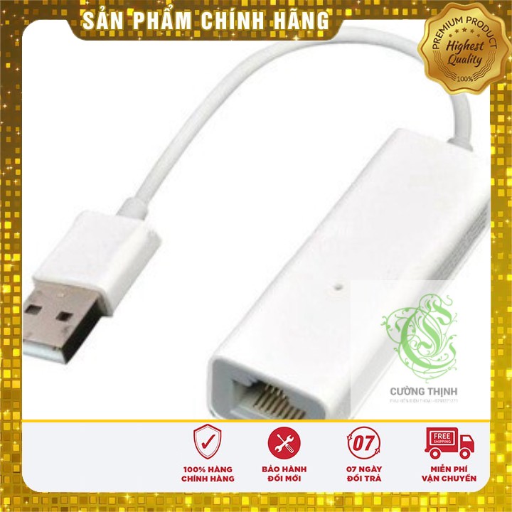 [ Giá siêu rẻ ] CÁP CHUYỂN USB RA CỔNG MẠNG LAN ( CÒN MÀU XANH LÁ, TRẮNG ) MODEL W-323,9700