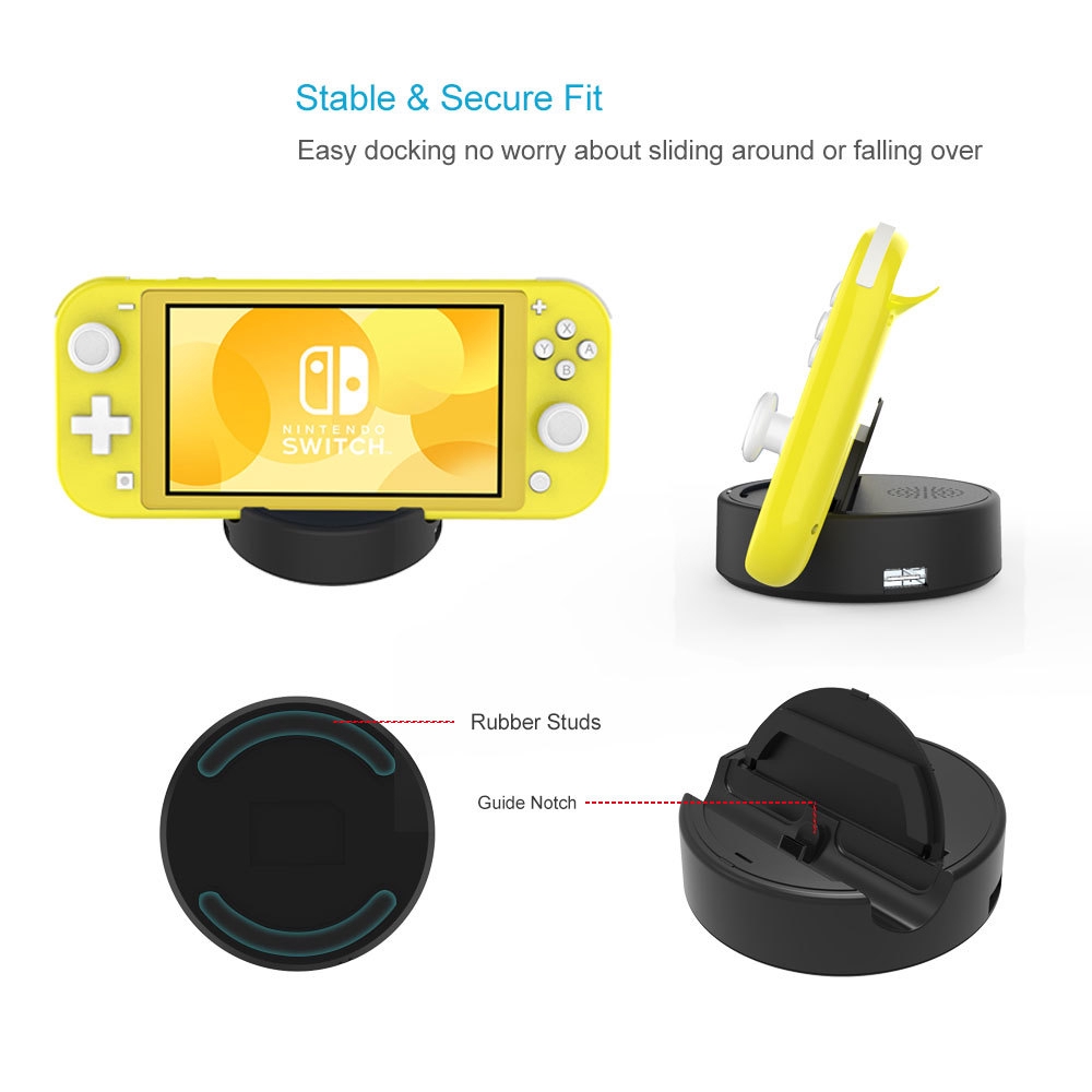 Dock sạc chuyển đổi cho máy chơi game Nintendo Switch Lite cổng USB