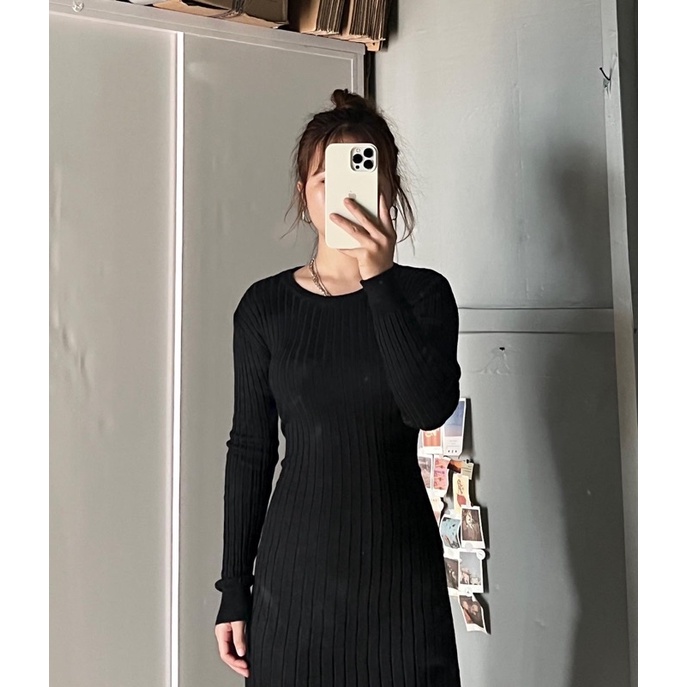 Đầm len dệt 2hand