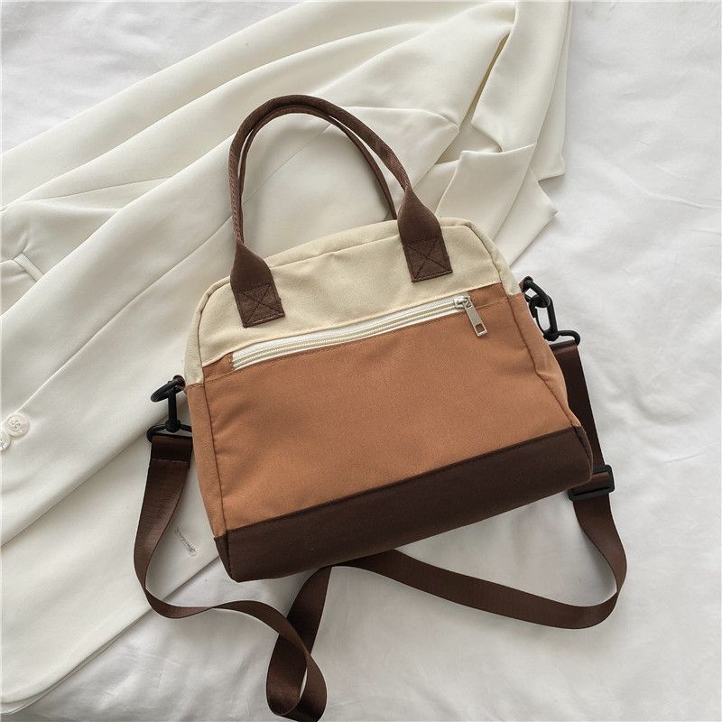 Túi Xách Canvas Cỡ Lớn Phong Cách Retro Hàn Quốc Cho Nữ