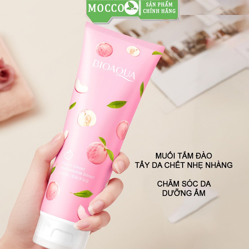 Muối tắm tạo bọt làm mới dưỡng ẩm mềm mại và nhẹ nhàng làm sạch cơ thể BIOAQUA hương đào Nội địa trung | BigBuy360 - bigbuy360.vn