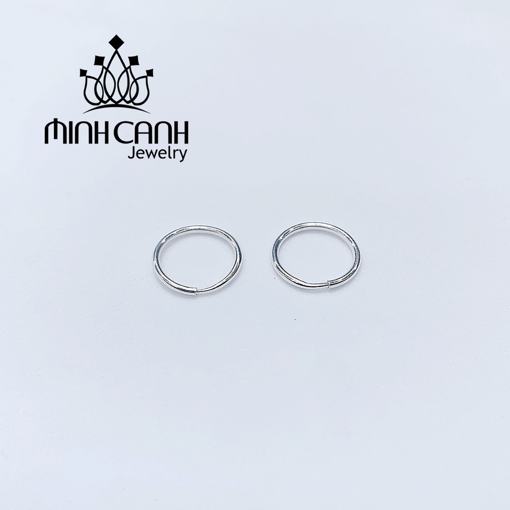 Hoa Tai Bạc Tròn Trơn Nhỏ - Minh Canh Jewelry