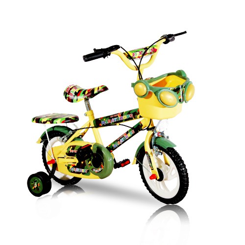 xe đạp bé trai từ 3-6 tuổi màu vàng có chuông bánh 12 inch và 14 inch và nhiều mẫu khác