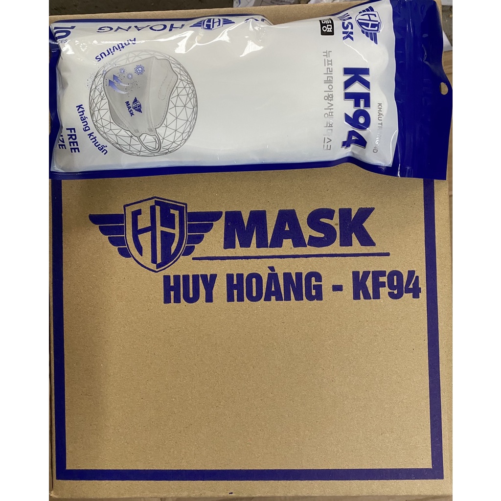 THÙNG 300 CHIẾC KHẨU TRANG KHÁNG KHUẨN 4D KING MASK KF94 TIÊU CHUẨN HÀN QUỐC [GIÁ SIÊU TỐT]