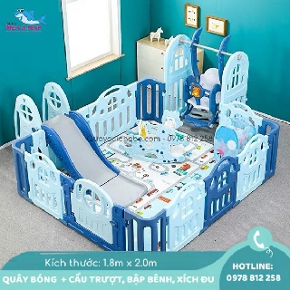 Bộ quây bóng Holla Kiddy bé trai 1m8x2m full 8 món, hàng sẵn sỉ lẻ
