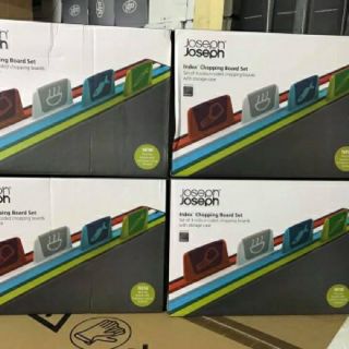 BỘ 4 THỚT JOSEPH JOSEPH INDEX LARGE GRAPHITE ( cỡ Lớn 34*24cm)