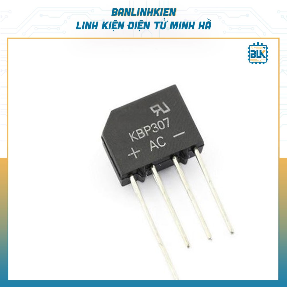 Diode Cầu 3A 700V KBP307 (Vuông)