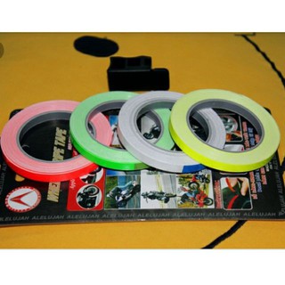  Cuộn tem dán vành xe , phản quang  W6 in 1