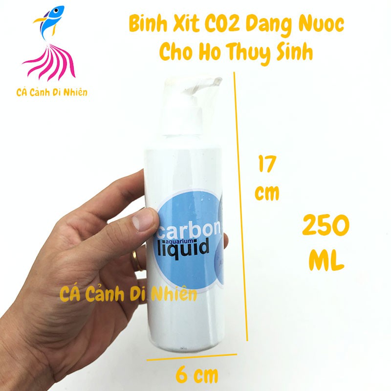 Bình xịt CO2 dạng nước Carbon Liquid Thủy Mộc 250 ML cho hồ thủy sinh