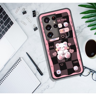 Ốp Lưng Samsung S21 - S21 PLUS - S21 ULTRA - S21 FE - S20 FE - S20 ULTRA , In Hình Gấu&Thỏ Siêu Cute và Đẹp.