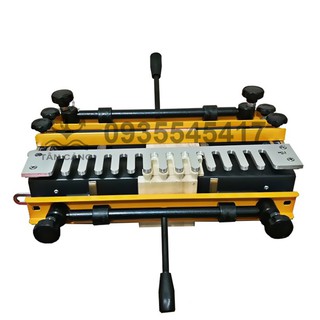 Combo Cữ Làm Mộng Gỗ Đuôi Én Sanheng + Mũi Phay Đuôi Én + Collet Chuyển