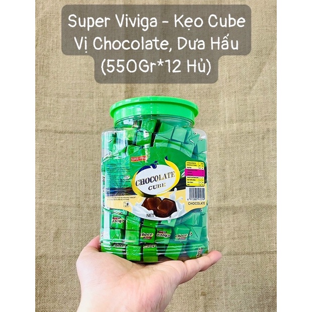 Kẹo viên sữa socola Choco Cube HongKong 550gram*200 viên