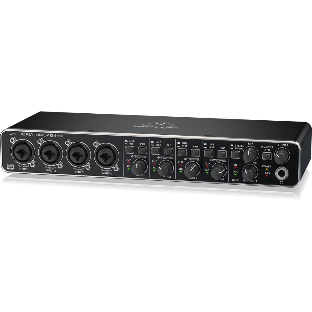 Sound card thu âm chuyên nghiệp Behringer Uphoria UMC404HD