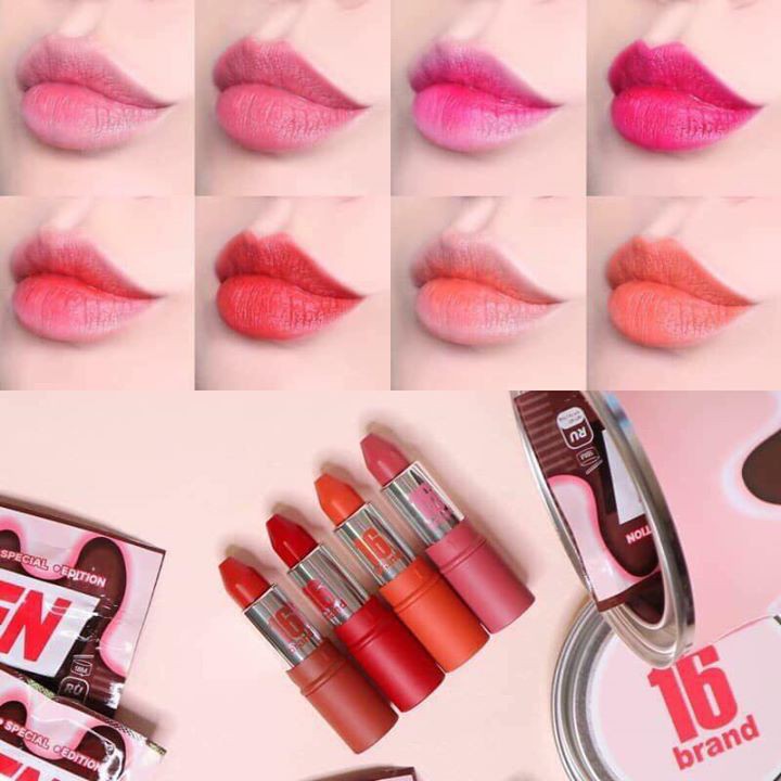 [GIÁ GỐC] 💄💄SON THỎI LÌ 16 BRAND Taste Chu Special EditionTaste Chu Edition