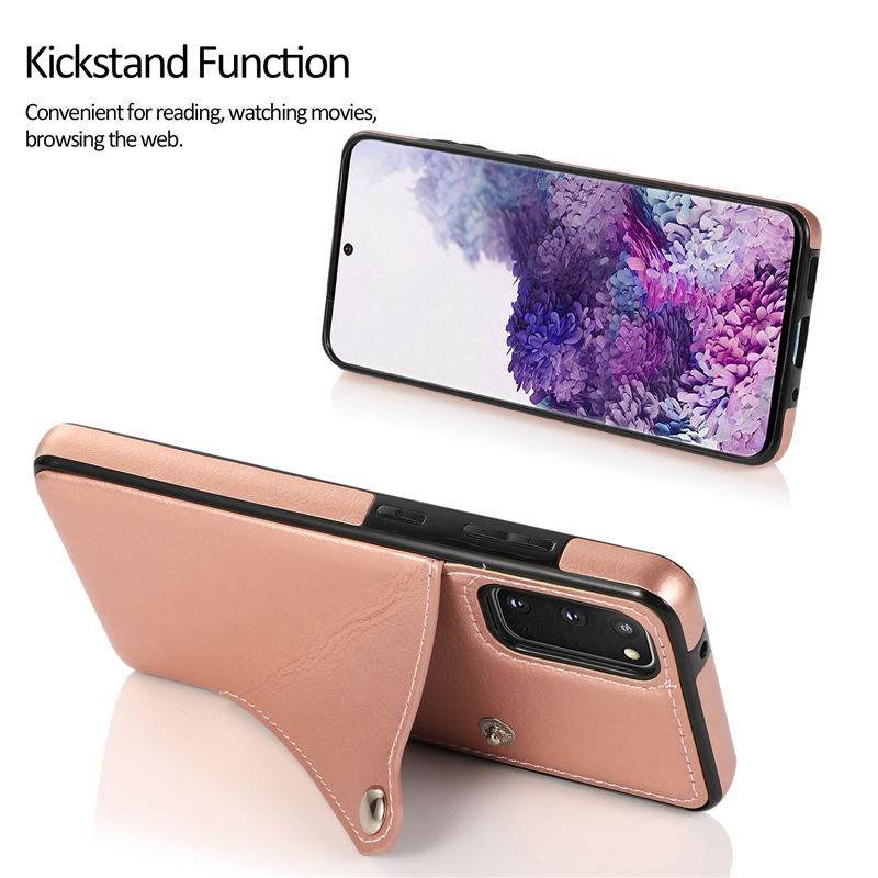 SAMSUNG S20 FE Fashion Business Magnetic Luxury Slim Fit Premium Leather Wallet Card Slots Flip Mobile Phone Case Cover Accessories Gadgets SAMSUNG S20/S10 Plus NOTE 20 Ultra 10 Pro 8 9 A51 A71 A20-A30 A50 A70 S8 S9 Colorful SAMSUNG Phone Case