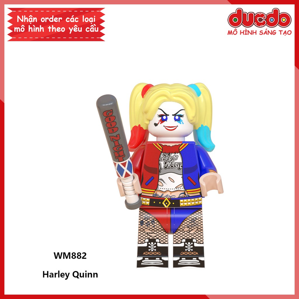 Minifigures các nhân vật Joker và Harley Quinn mới nhất - Đồ chơi Lắp ghép Xếp hình Mini Mô hình WM WM6080