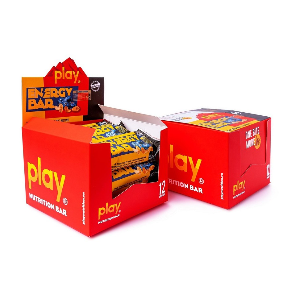 Thanh năng lượng PLAY - Bánh ngũ cốc ăn sáng Play Energy Bar (hộp 12 thanh) SP2.1